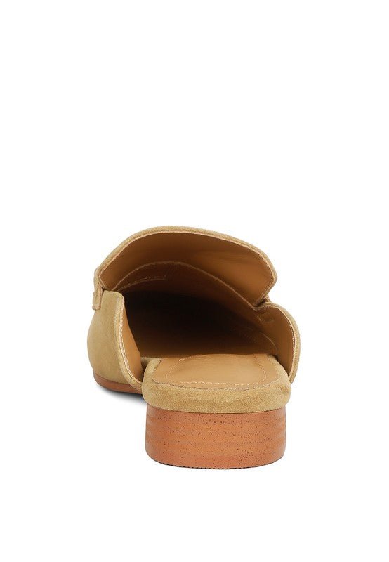 Krizia Chunky Chain Suede Slip On Loafers - Loving It Shop