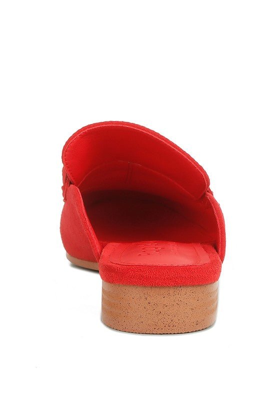 Krizia Chunky Chain Suede Slip On Loafers - Loving It Shop