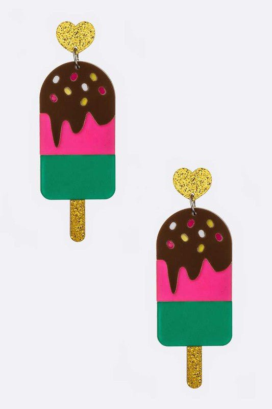 Ice Cream Acrylic Iconic Earrings - Loving It Shop