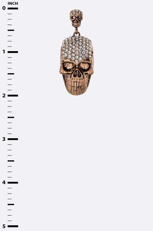 Crystal Skull Iconic Earrings - Loving It Shop
