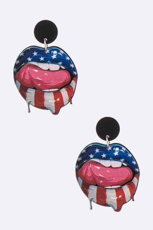 Americana Rock And Roll Earrings - Loving It Shop