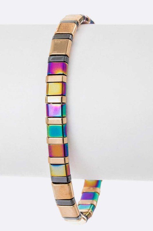 Metal Nugget Iconic Stretch Bracelet - Loving It Shop