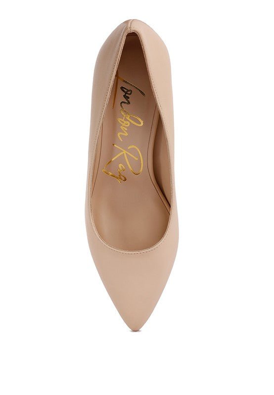 Casey Metallic Detail Block Heel Pumps - Loving It Shop