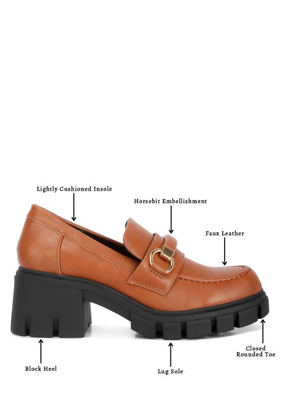 Evangeline Chunky Platform Loafers - Loving It Shop