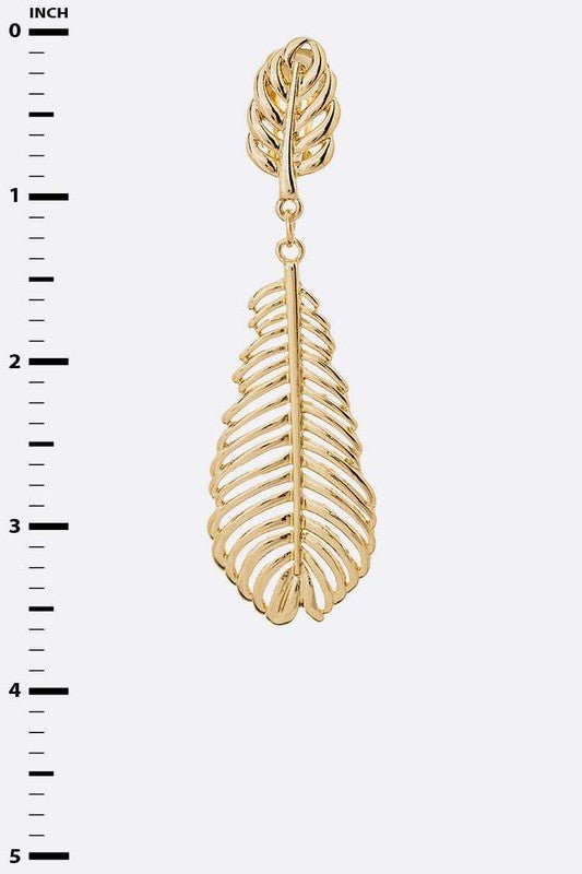 Leaf Casting Clip On Earrings - Loving It Shop