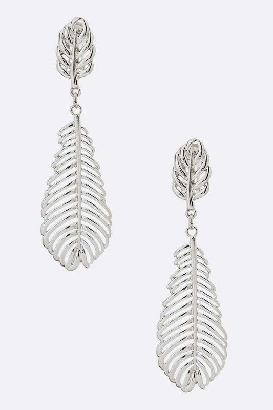 Leaf Casting Clip On Earrings - Loving It Shop