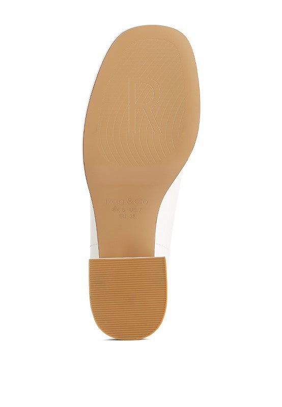 Morgan Metallic Embellishment Platform Loafers - Loving It Shop