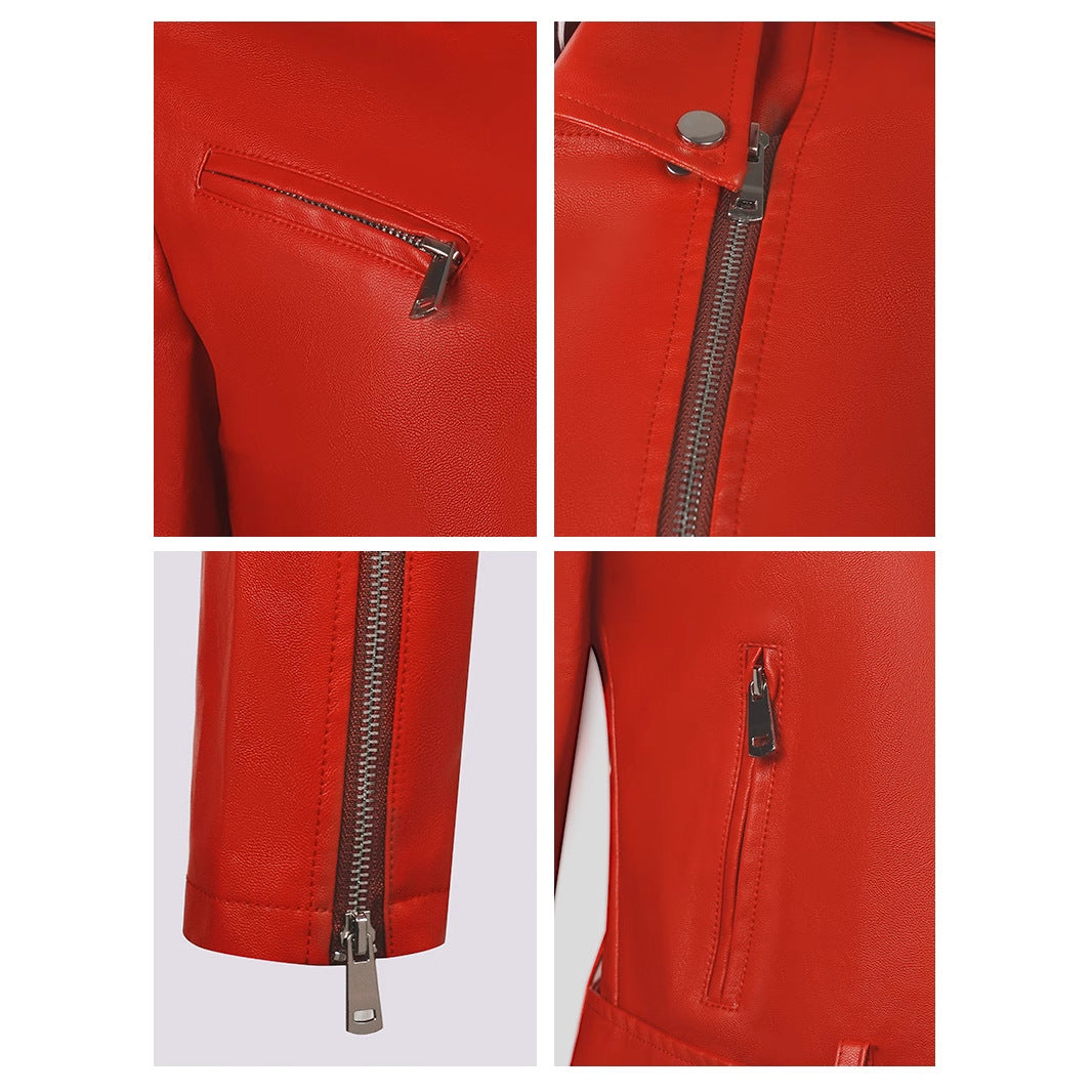 Lapel Short Belt Women&