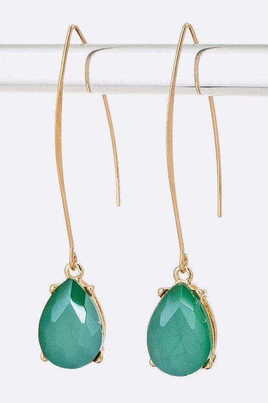 Euro Wire Teardrop Earrings - Loving It Shop
