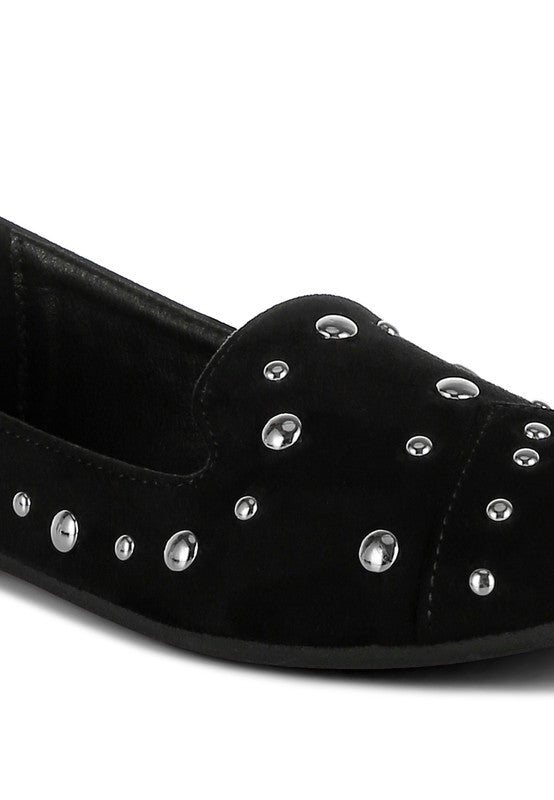 Olesia Stud Emebllished Ballet Flats