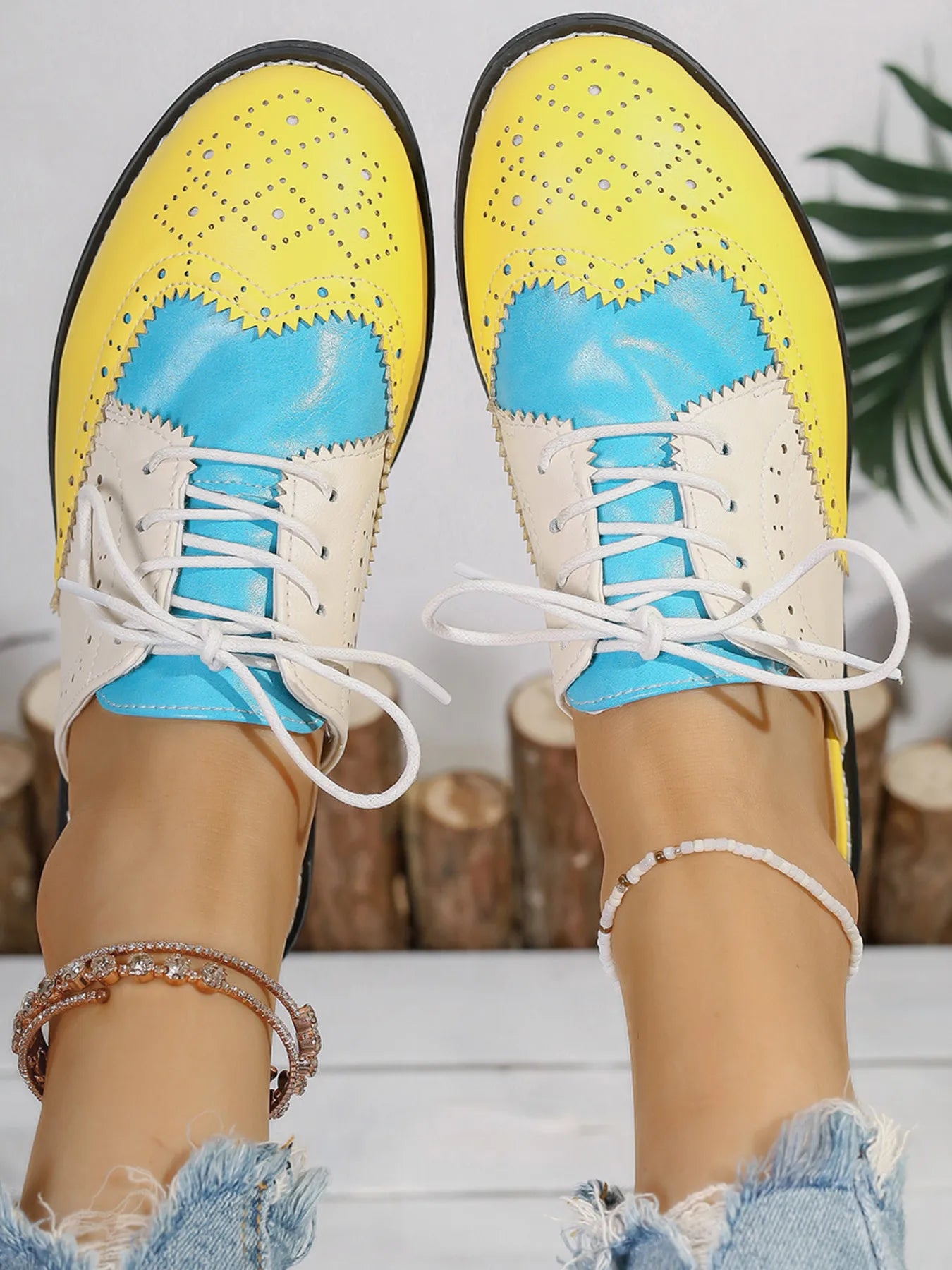 Eyelet Lace Up Slip - Ons - Loving It Shop