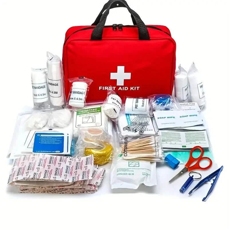 Portable First Aid Kit for Camping, Hiking &amp; Outdoor Activities