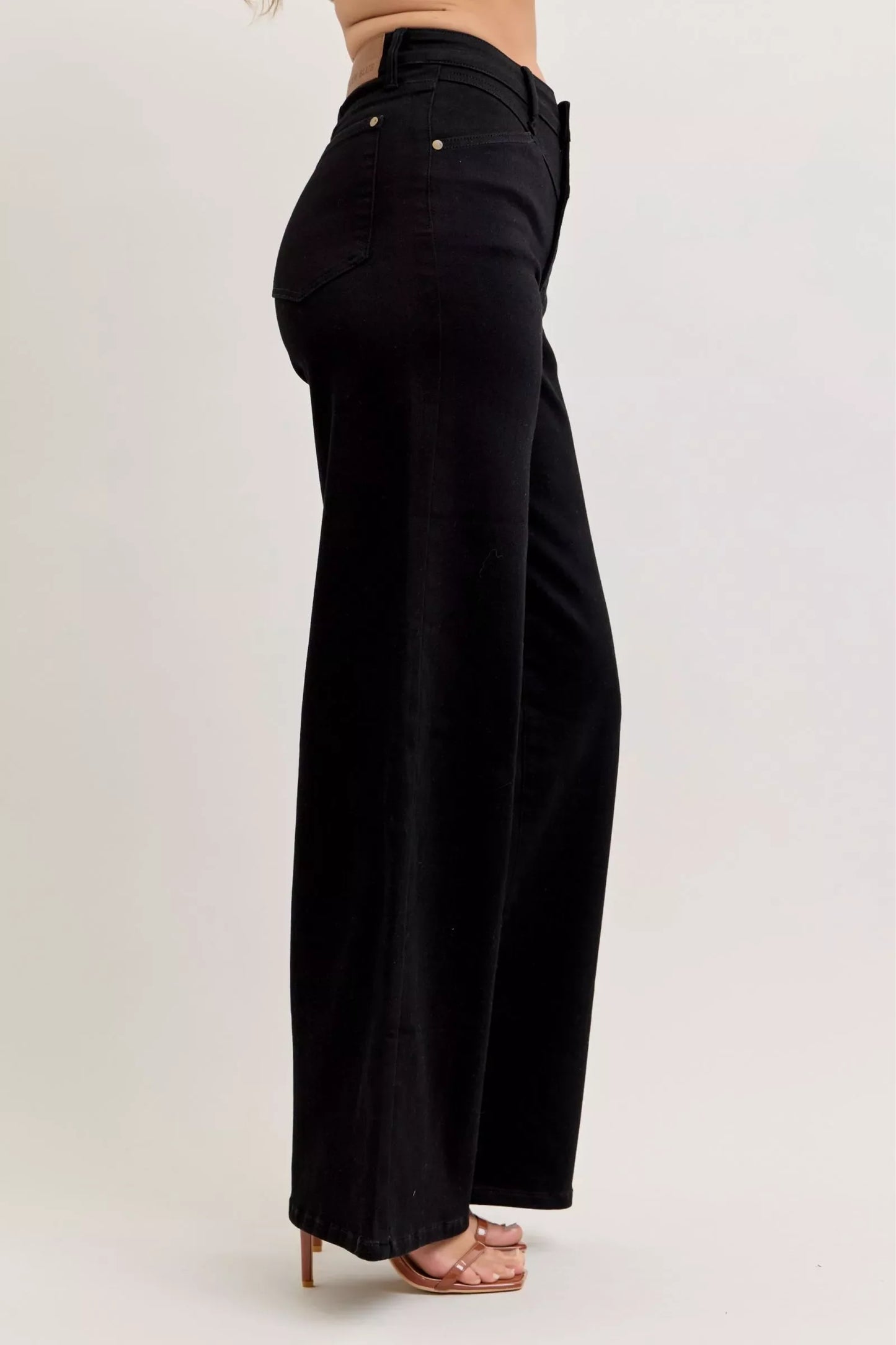 High-Waisted Wide Leg Jeans