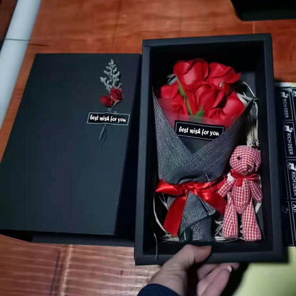 Soap Flower Bear Gift Box Birthday Gift Mother&