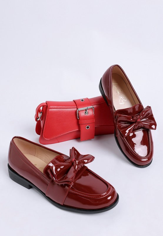 Araminta Classic Chunky Bow Loafers