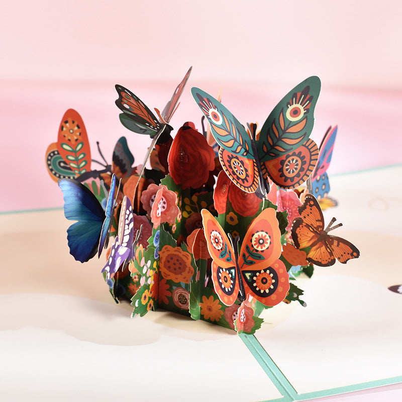 Butterfly Pop-Up Greeting Cards for Mother&