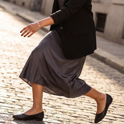 Rikhani Quilted Detail Ballet Flats