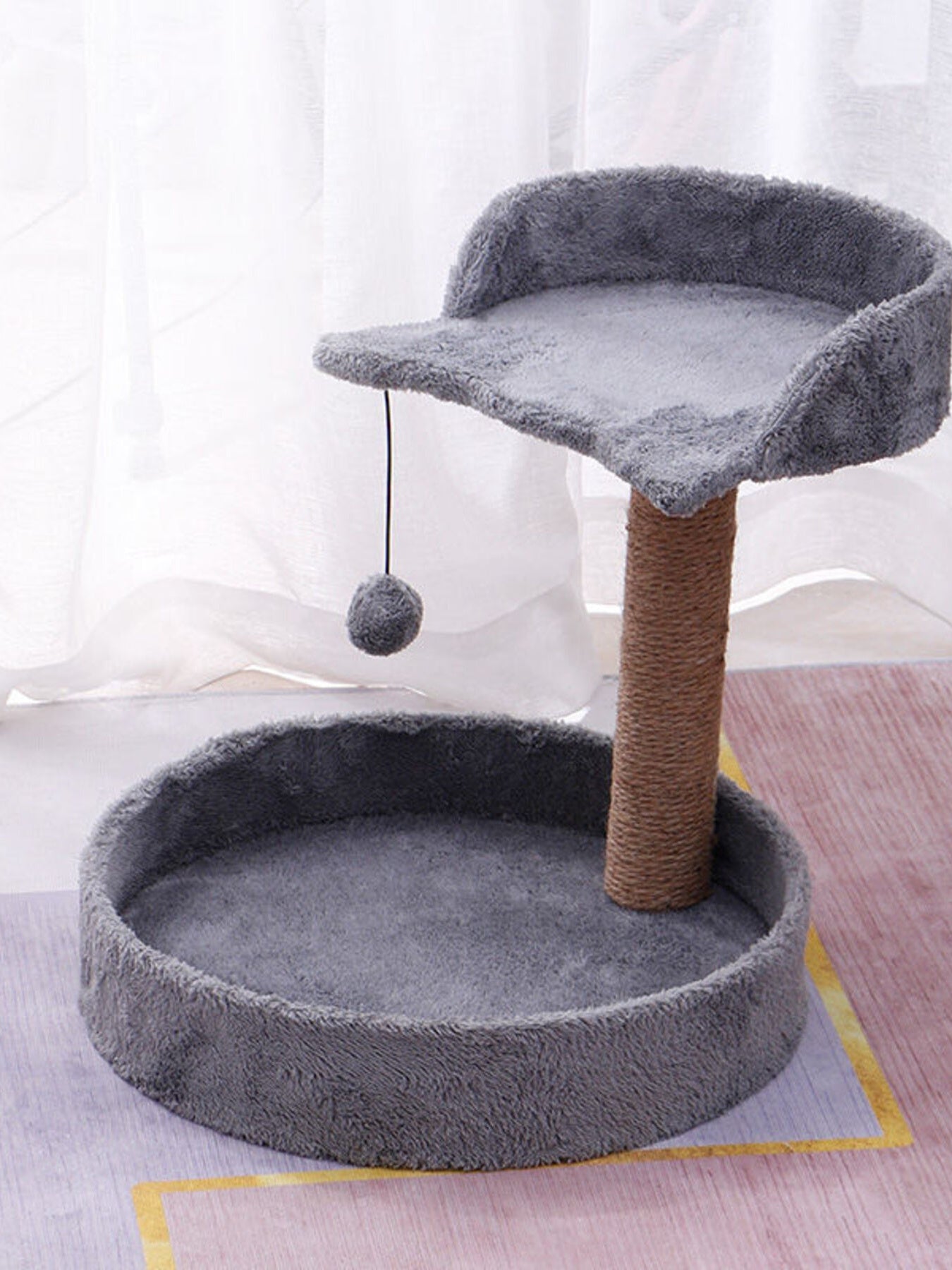 Cat Scratching Post with Cat Bed and Toy - Loving It Shop