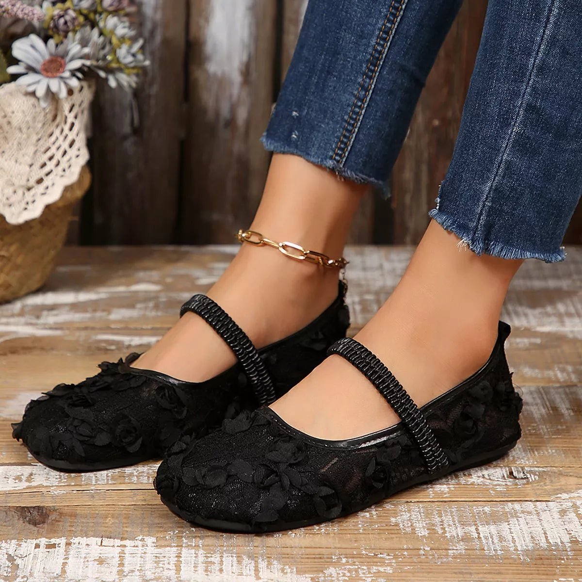 Round Toe Flats Slip - Ons - Loving It Shop