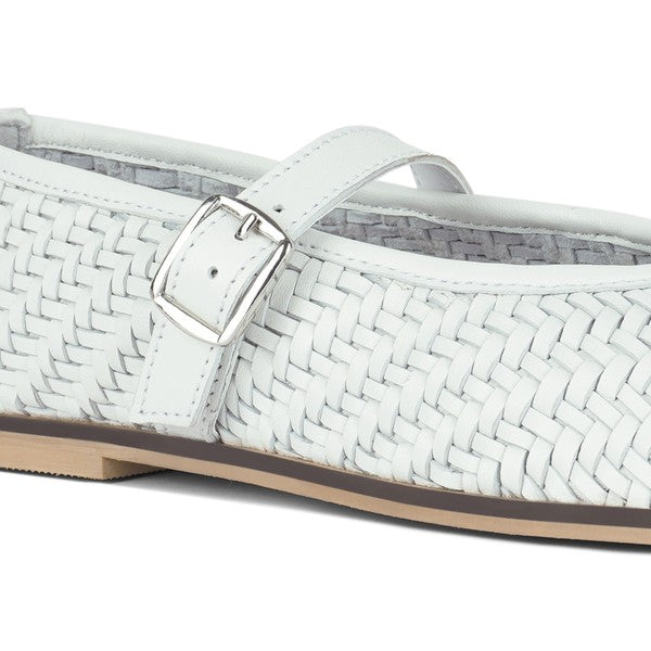 Nazuka Handcrafted Real Leather Ballerinas