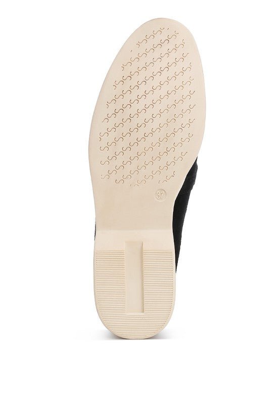 Nautica Genuine Suede Knot Detailed Loafers - Loving It Shop
