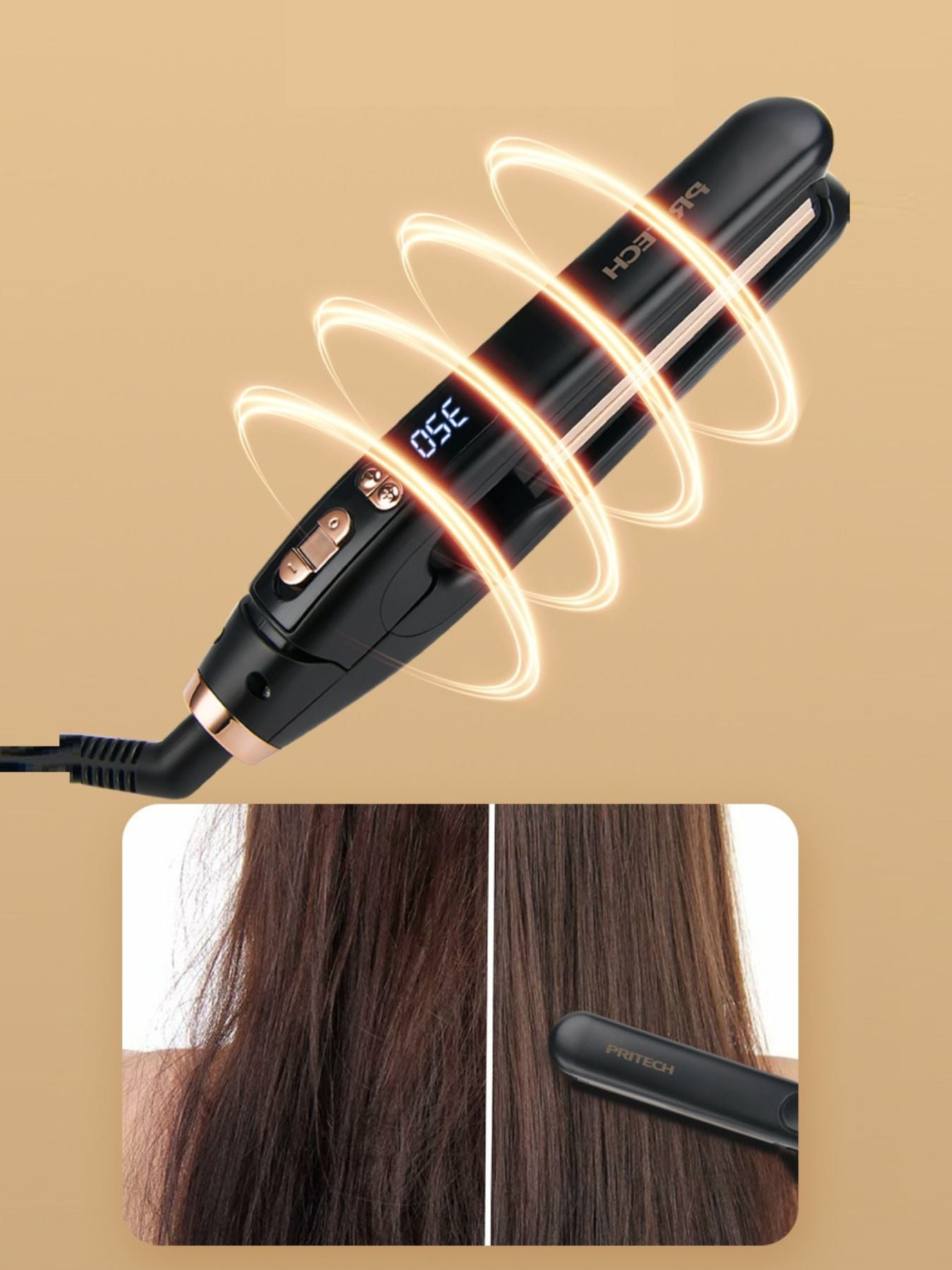 Digital Display Hair Straightener - Loving It Shop