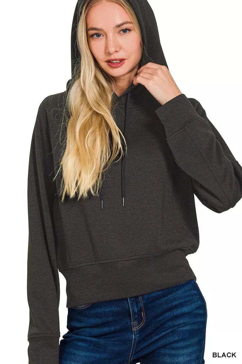 Drawstring Scuba Hoodie