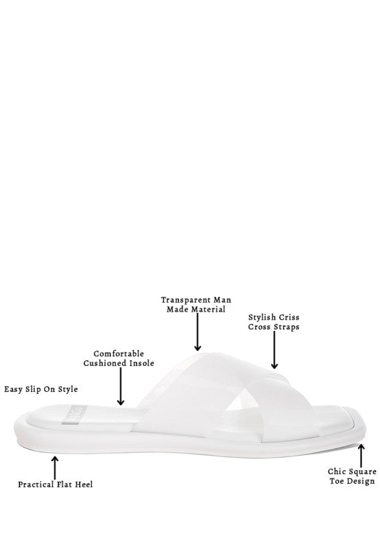 Kimama Criss Cross Strap Slip Ons