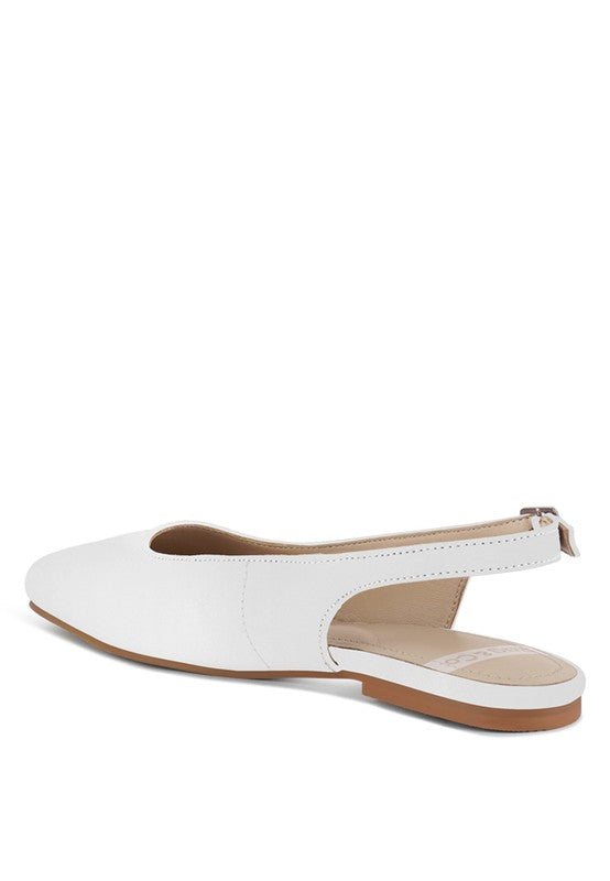 Sozani Real Soft Leather Slingback Flats