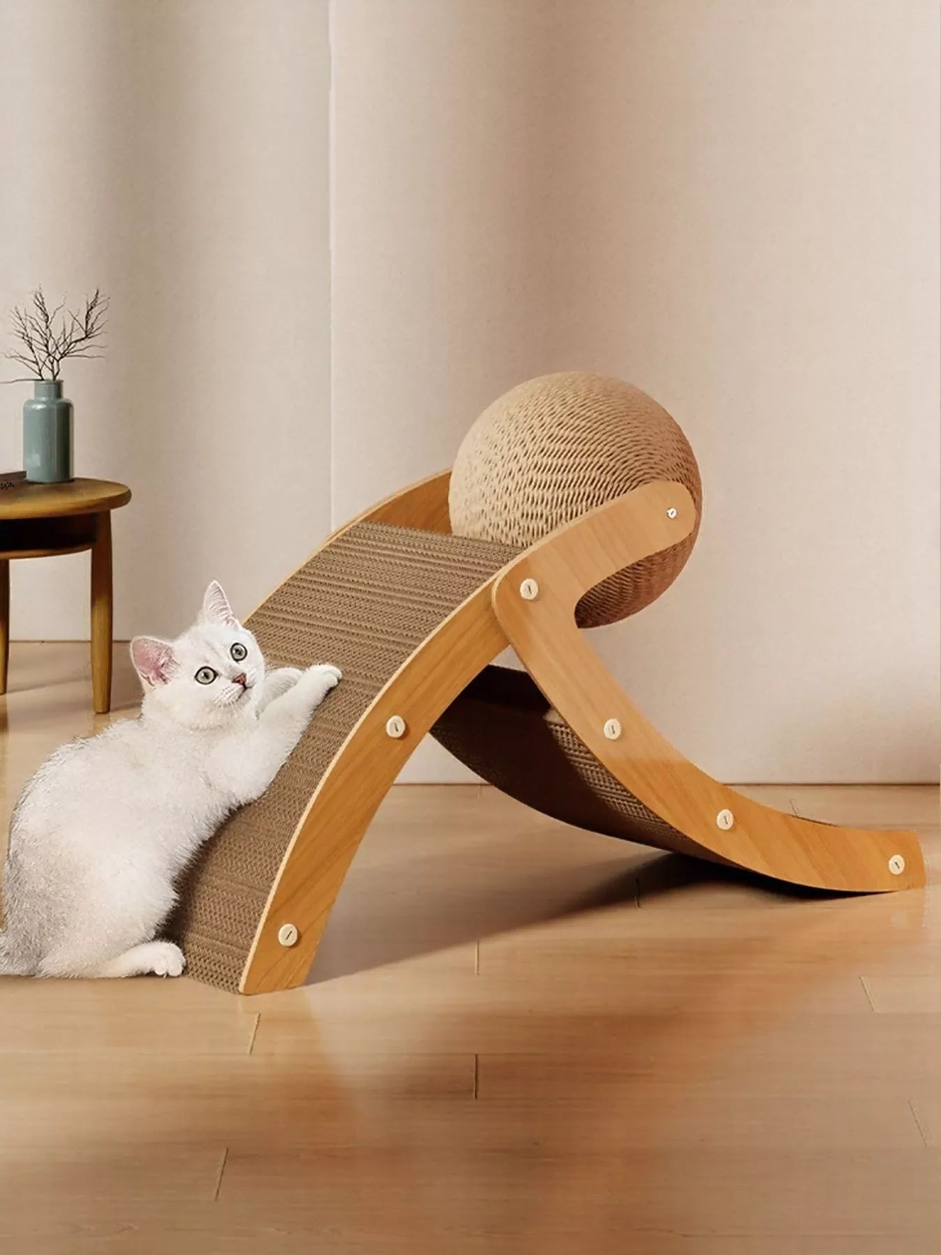Interactive Ball & Ramp Cat Scratching Post - Loving It Shop