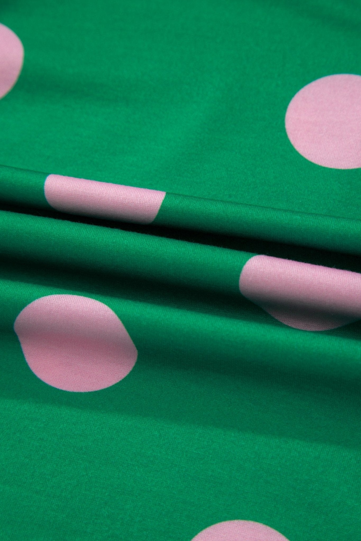 Green Polka Dot Print V Neck Tee Short Set - Loving It Shop