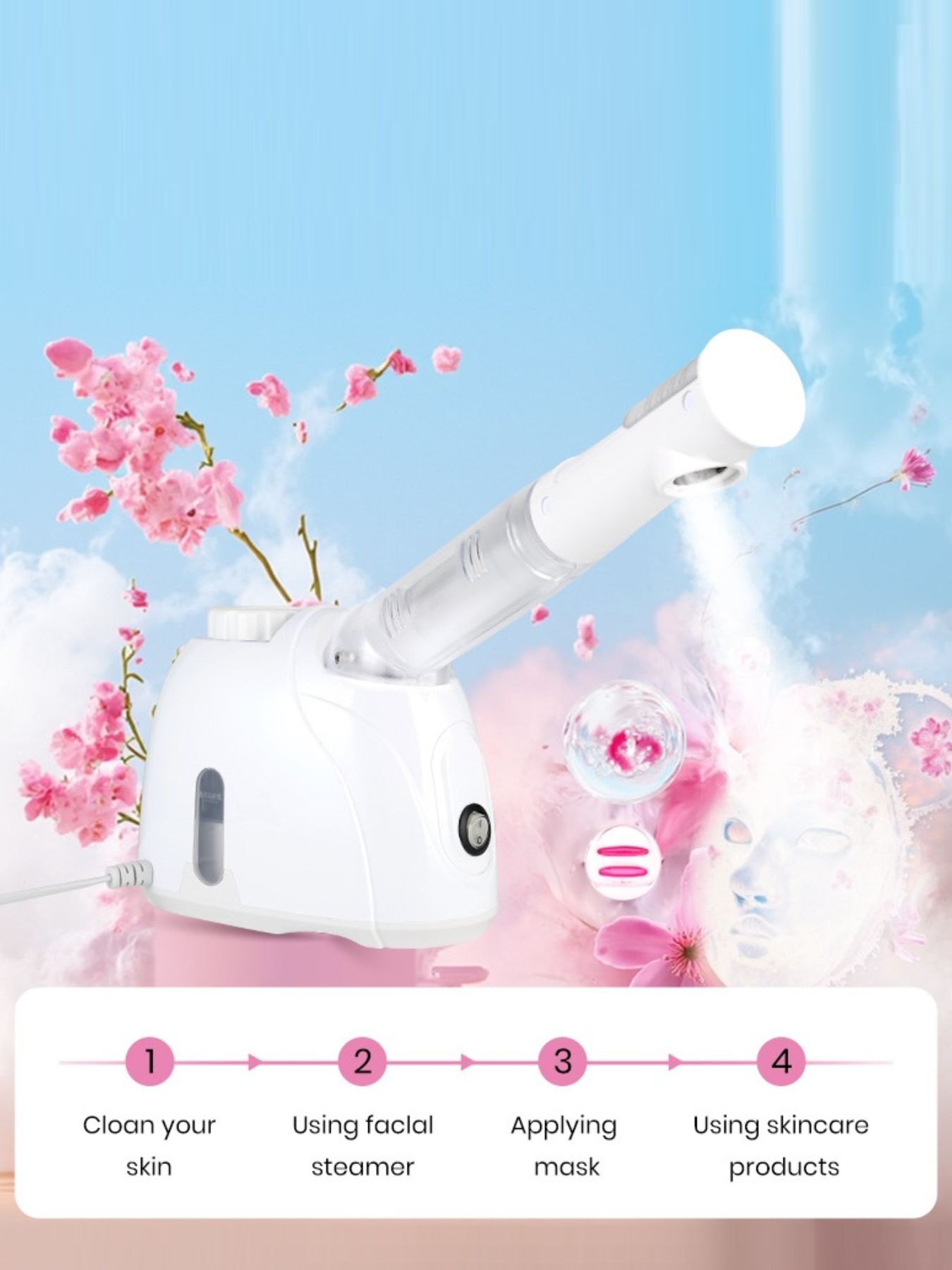Hot Steaming Facial Beauty Device - Loving It Shop