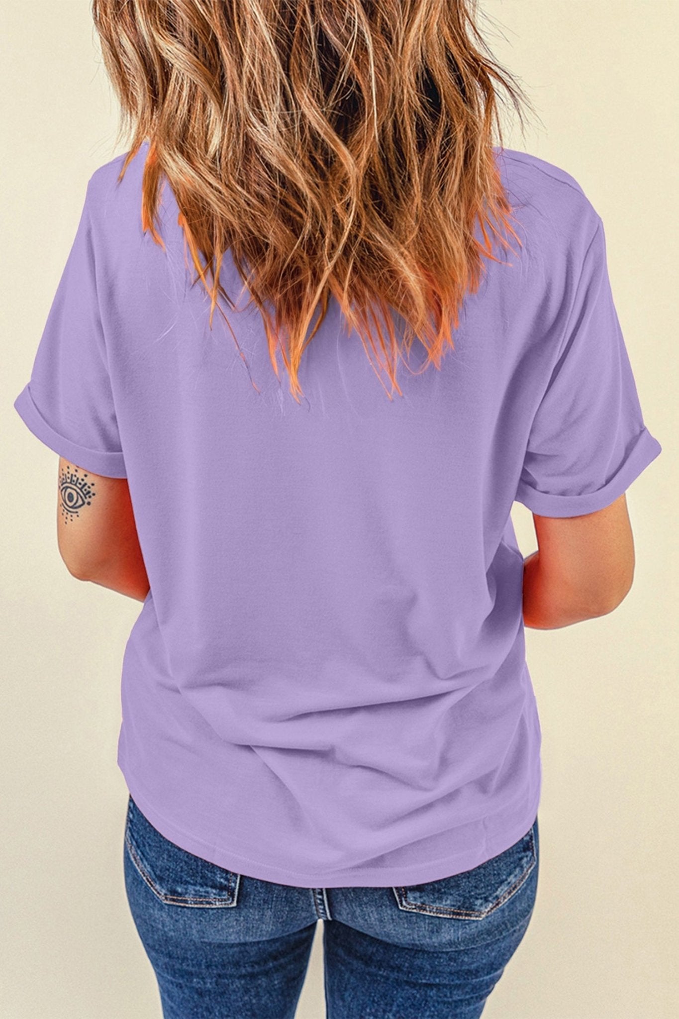 Wisteria Easter Floral Cross Christian Casual Tee - Loving It Shop