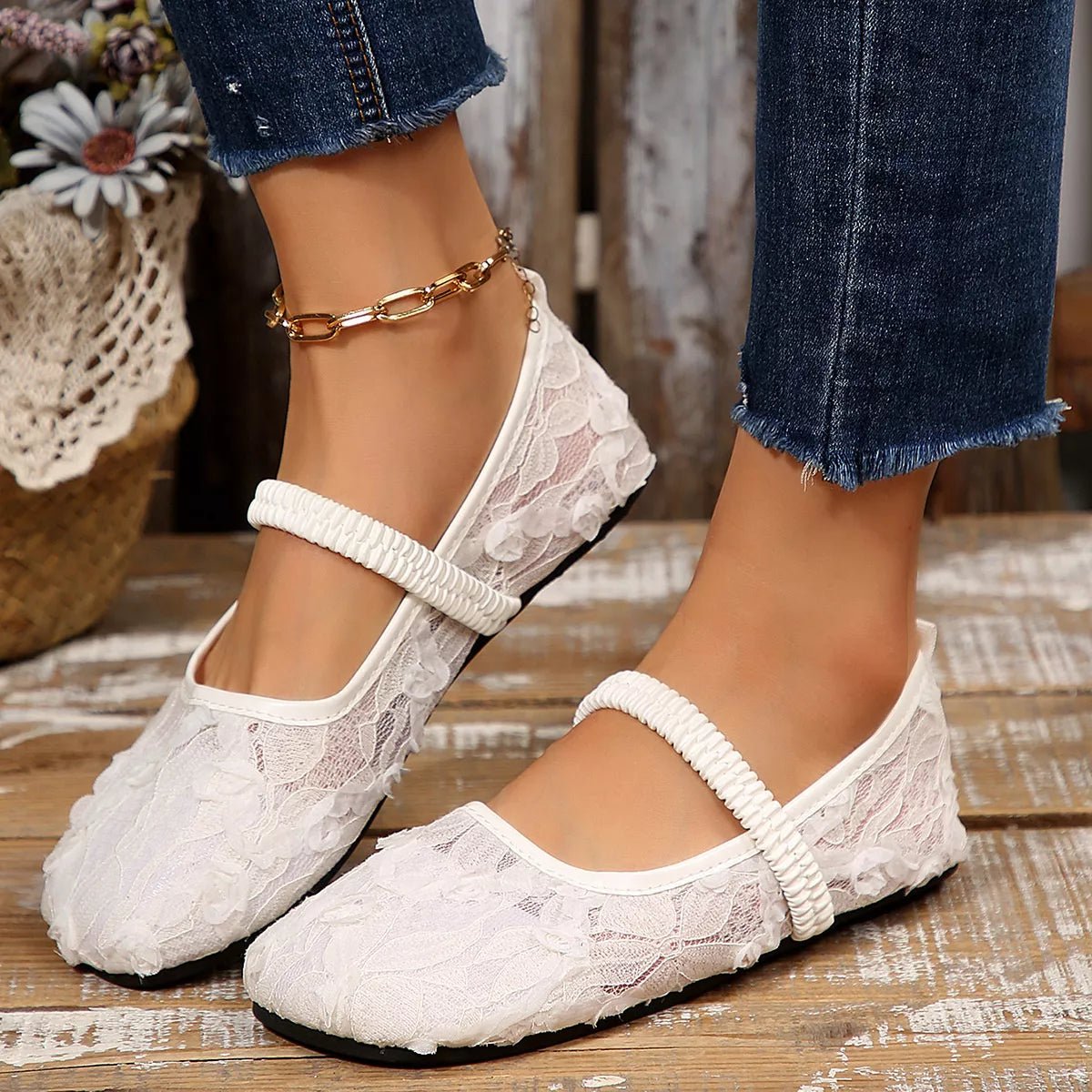 Round Toe Flats Slip - Ons - Loving It Shop