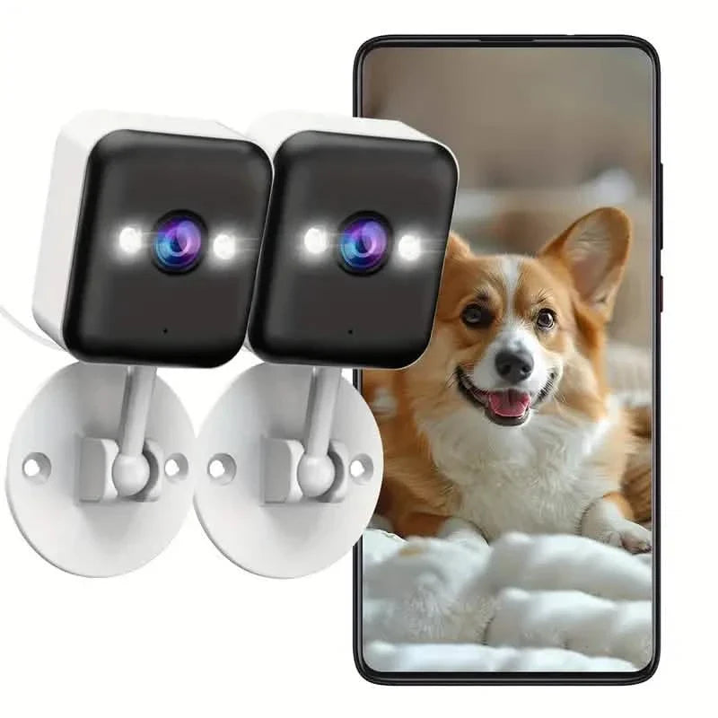 2-Pack: 1080P FHD Wireless Surveillance Camera, Full-Color Night Vision, Two-Way Voice &amp; More
