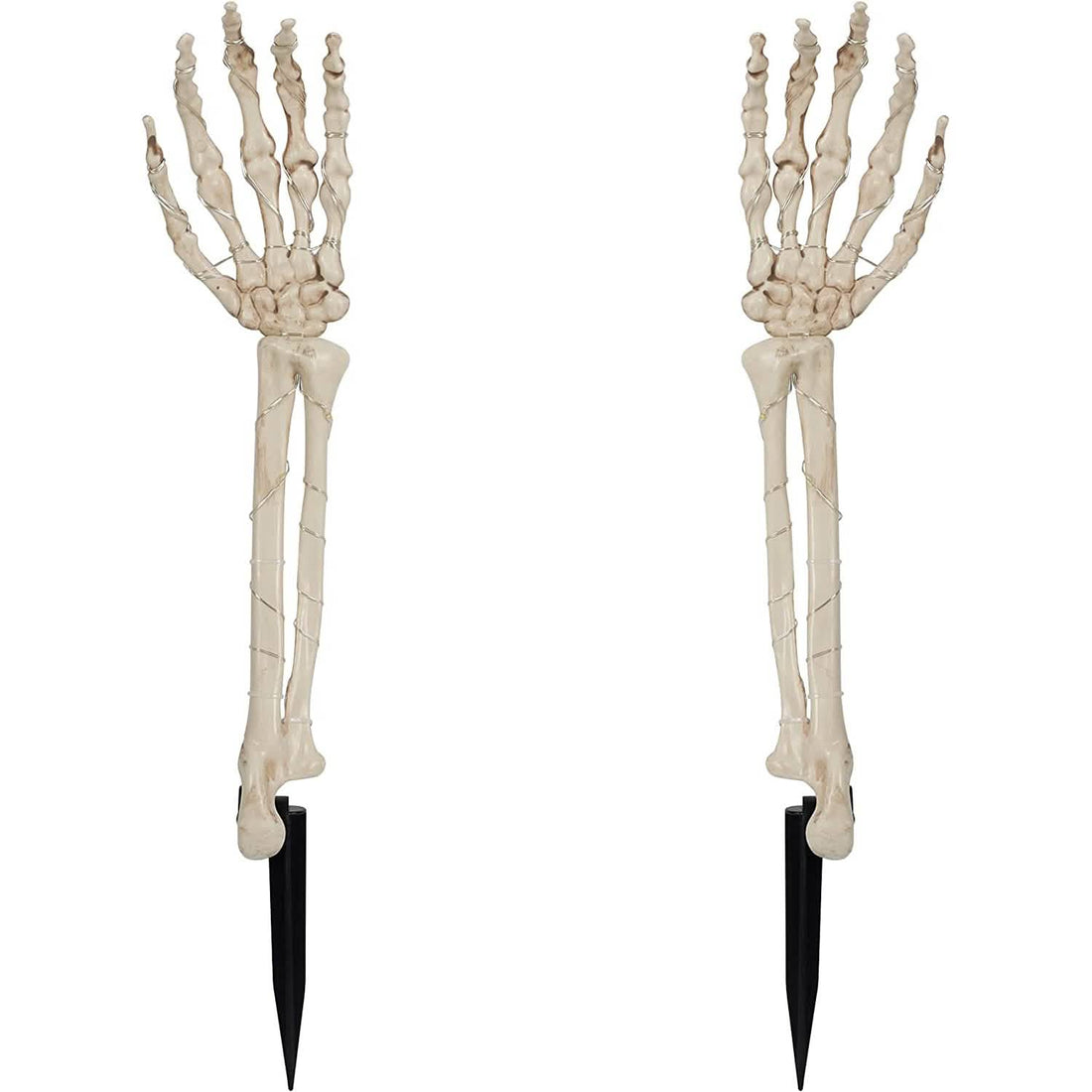 2-Pack: Light Up Skull Arm Stakes