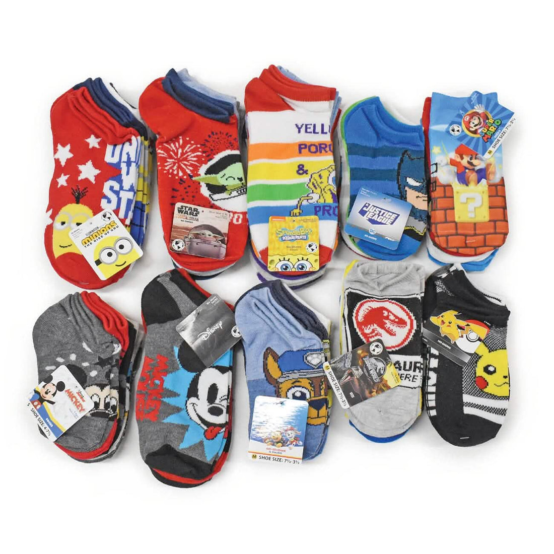 20-Pair: Licensed Assorted Kids&