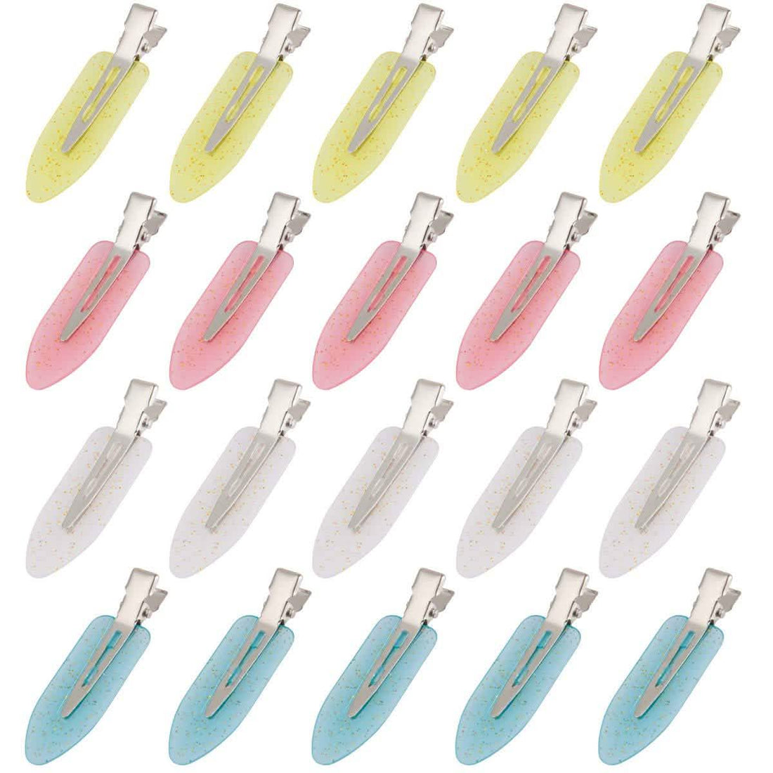 20-Piece: No Bend Hair Clips for Makeup Application