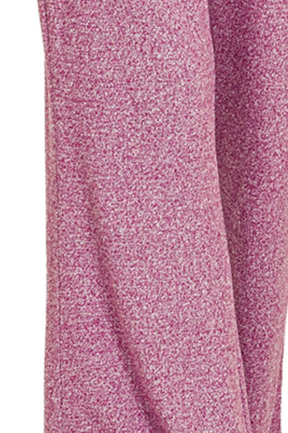 Soft Elastic Waisted Flare Pants