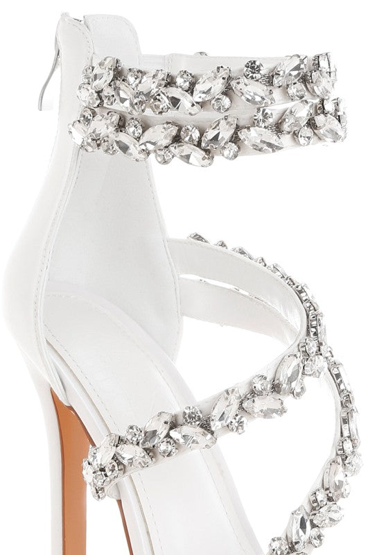 Korna Diamante Embellished Stiletto Heel Sandals
