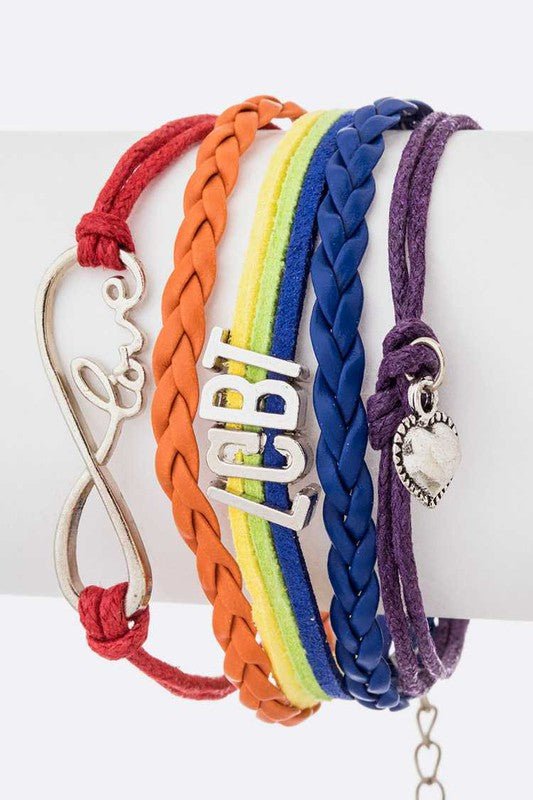PRIDE LGBT Layered Bracelet - Loving It Shop
