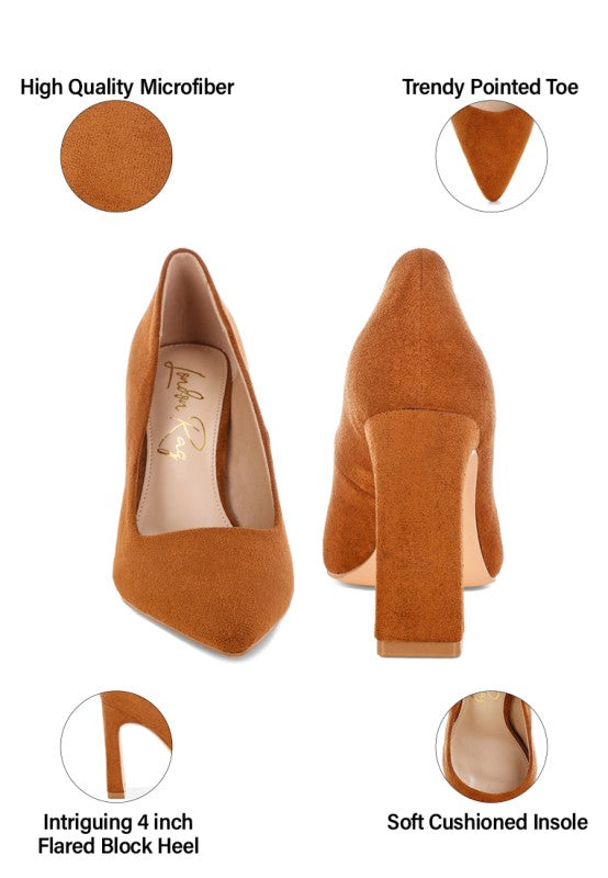 Uboa Slim Block Heel Pumps