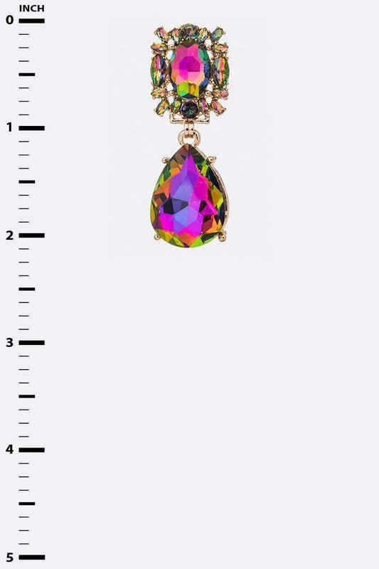 Crystal Teardrop Statement Earrings - Loving It Shop