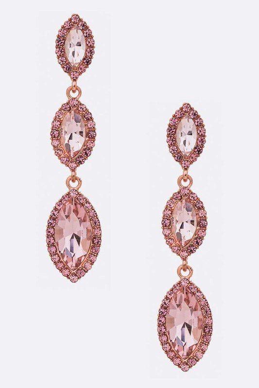 Crystal Drop Statement Earrings - Loving It Shop