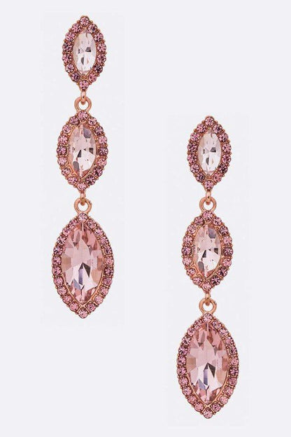 Crystal Drop Statement Earrings - Loving It Shop