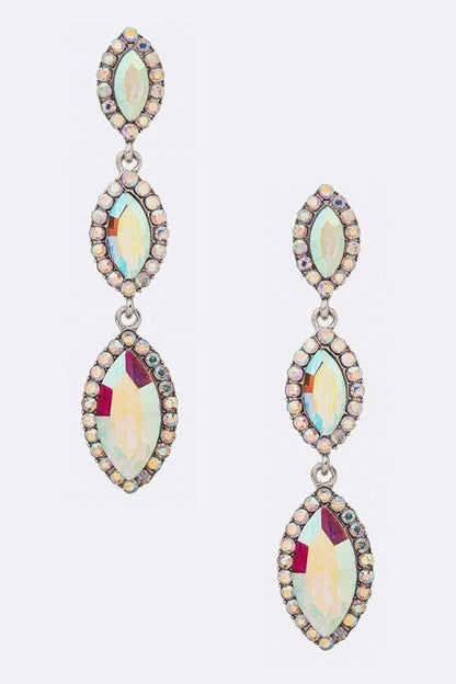 Crystal Drop Statement Earrings - Loving It Shop