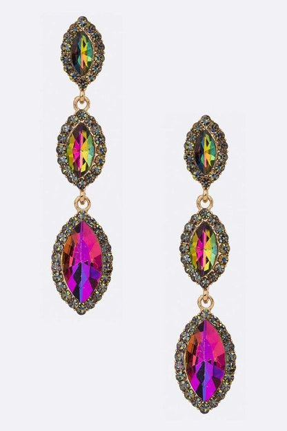 Crystal Drop Statement Earrings - Loving It Shop
