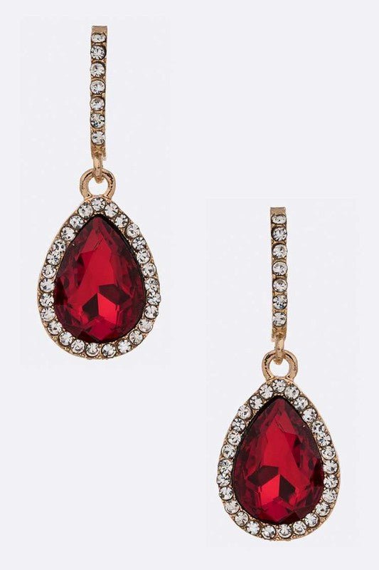 Crystal Pearshape Iconic Earrings - Loving It Shop