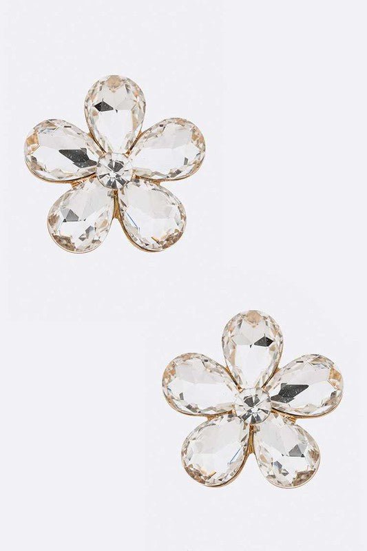 Crystal Flower Iconic Earrings - Loving It Shop