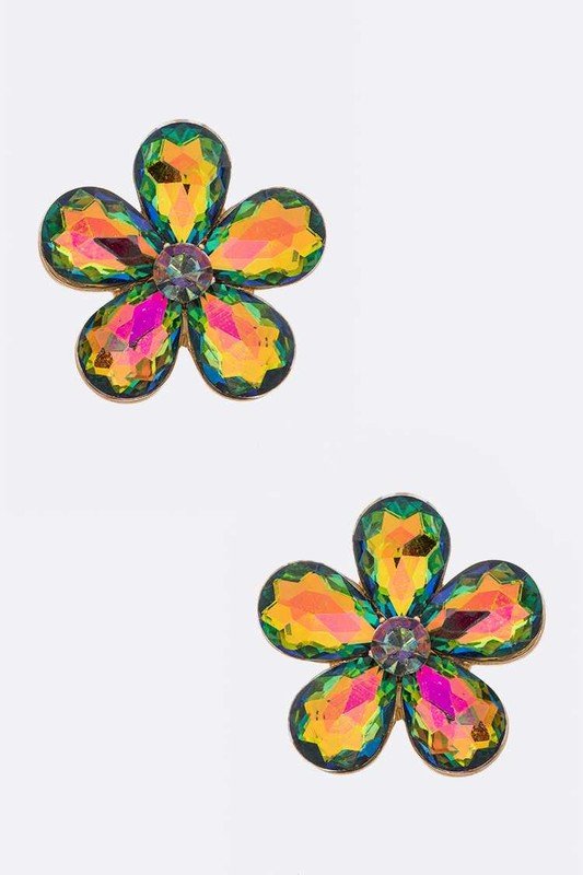 Crystal Flower Iconic Earrings - Loving It Shop